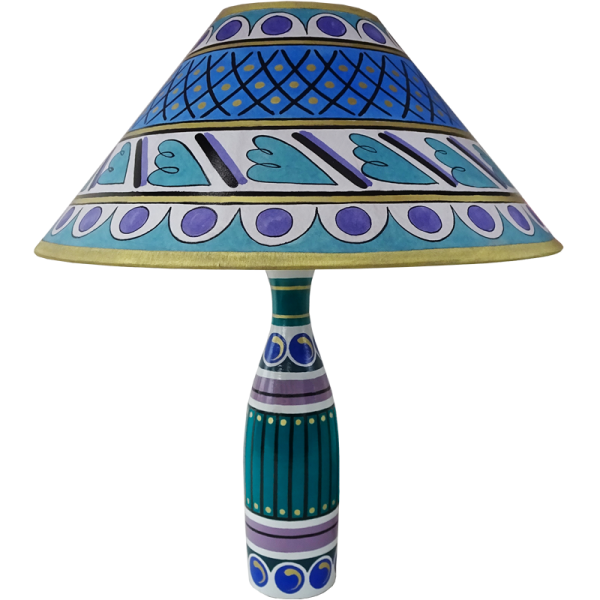 lamp_and_shade_-_cross_hatch_bluegold_1301882057